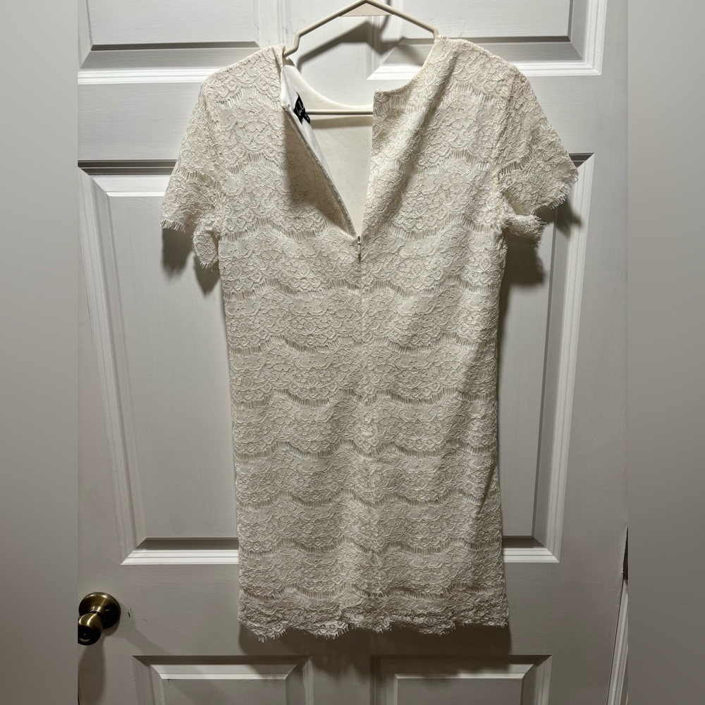 lulus shift lace white dress​​ - Picture 9 of 12